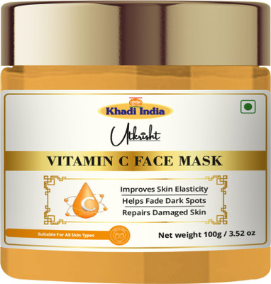 Utkrisht Khadi Vitamin C Facial Mask | Face Pack For Radiant & Glowing Skin(100 g)