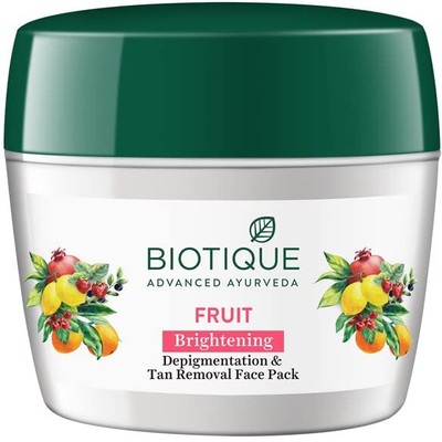 BIOTIQUE Fruit Brightening | Depigmentation & Tan Removal | Face Pack(235 g)