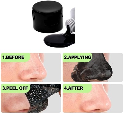 Wonholli Charcoal Oil Control Anti-Acne Deep Cleansing Blackhead Remover Black mask(130 g)