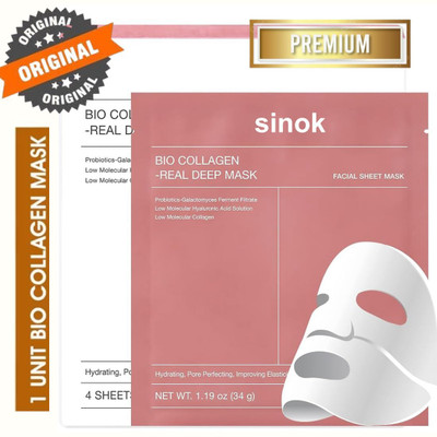 SINOK Bio-Collagen Real Deep Mask - Hydrating Overnight (34g)(34 ml)
