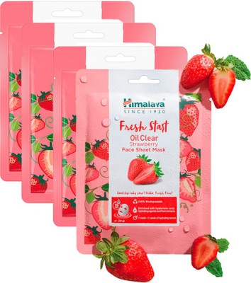 HIMALAYA FRESH START OIL CLEAR STRAWBERRY FACE SHEET MASK (120 g)