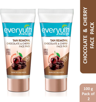Everyuth Naturals Tan Removal Chocolate and Cherry D tan Face Pack Brightens & Cleans(200 g)