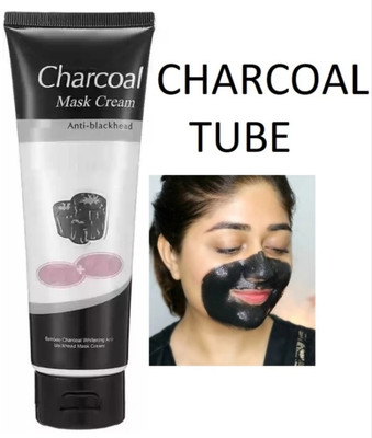 Deeparth Charcoal peel off mask New Face Mask Cream Blackhead Removal(130 g)