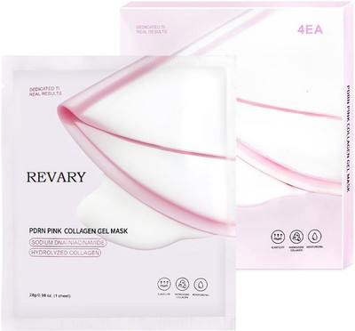 revary DNA PDRN Pink Collagen Jelly Mask for skin Moisturizing Pack Of 1-r(28 g)