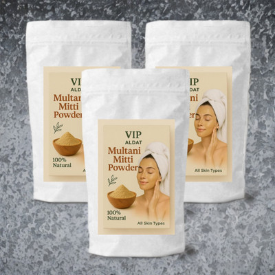 VIP ALDAT Earth Touch Multani Mitti 3 Pack – Herbal Glow for Healthy Skin(450 g)