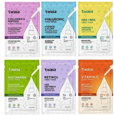 Twasa Face Sheet Mask For Hydrating,(120 ml)