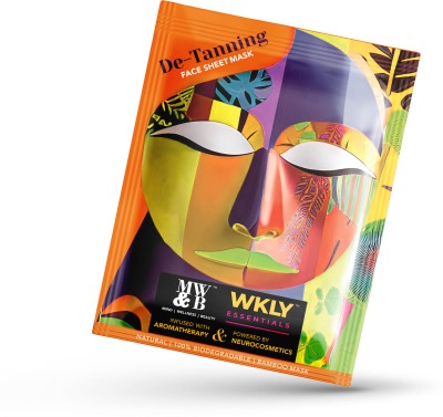 MW&B Face Tan Removal De Tanning Facial Sheet Mask for Glowing Skin for Women and Men(125 ml)