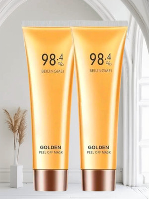 Deeparth Anti-Wrinkle Natural Gold Mask Peel Off Aging Blackhead Skin-/ pack of 2(100 g)