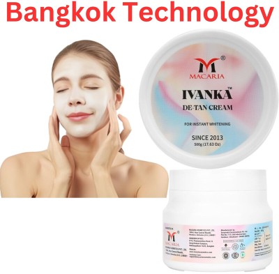 MACARIA IVANKA Rapid Glow & Tan Eraser Detan Face Pack Mask 3 in 1 For men and women(500 g)