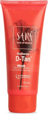 SARA SOUL OF BEAUTY Radiance D-Tan Mask | Perfect for De-Tanning & Hydrating Skin(100 g)