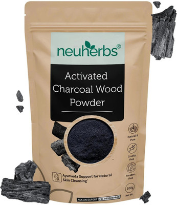 Neuherbs Activated Charcoal Powder For Removes Dead Skin & Detoxifying & Brighting Face(100 g)