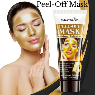 smartdrops Golden Peel Off Mask | Deep Cleansing & Oil Control(60 ml)