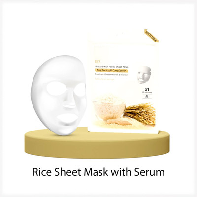 GULGLOW99 Rice Face Sheet Mask With Serum For Women and Men(20 g)
