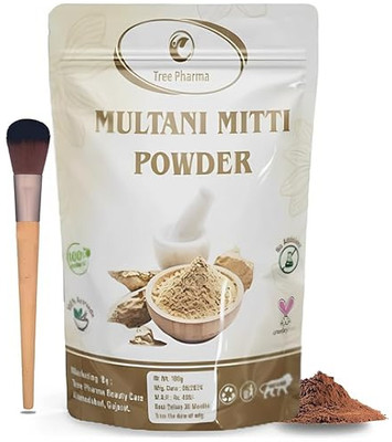 tree pharma Natural Organic Multani Mitti for Face Powder| Face Pack Bentonite Clay For Skin(100 g)