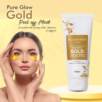 GLAMVEDA Pure Glow Anti Pollution With Gold Peel Off Mask | 100 gm(100 g)