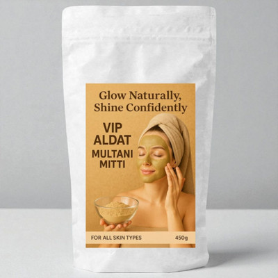 VIP ALDAT Multani Mitti Deep Detox Glow Herbal Soft Skin Natural Clay Pack(200 g)