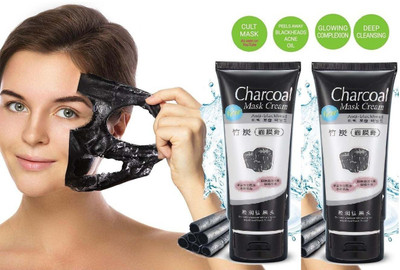 ADJD Charcoal Peel Off Mask Face Mask for All Skin Types Blackhead Remover Mask(260 ml)