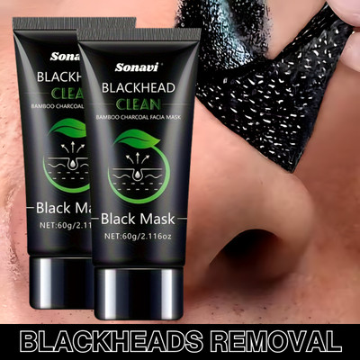 Sonavi Charcoal Face Mask for Acne-Prone and Oily Skin | Peel Off Mask(120 g)