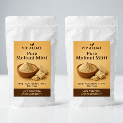 VIP ALDAT Herbal Multani Mitti Skin Bright Mask (450g × 2 = 900g)(900 g)