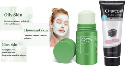 Yuency Mask Stick Green Tea & Charcoal tube for pigmentation removal .(170 ml)