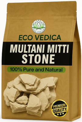 Ecovedica Multani Mitti Stones (1kg) Pure & Natural Fuller's Earth Face Pack (1KG)(0.1 g)