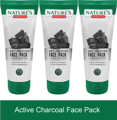 Nature's Essence Anti Pollution Face Pack Charcoal 50G(Pack of 3)(150 g)