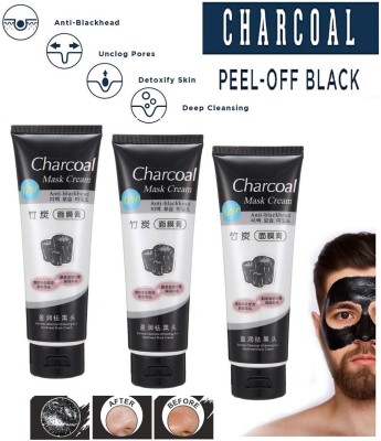 ADJD Best Charcoal Peel Off Face Mask for Acne and Wrinkles Combo OF 3(390 g)