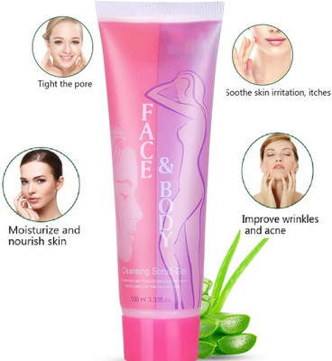 Sheny Face Body Scrub Cleansing Exfoliating Gel(100 ml)