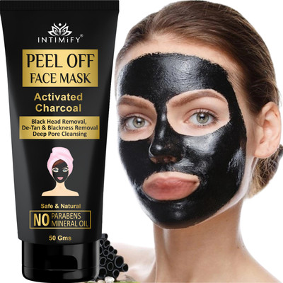 INTIMIFY Charcoal Peel Off Mask, Anti Pollution , Deep Cleansing Mask For Women & Men(50 g)