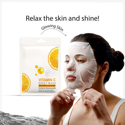 tanvi27 Vitamin C Face Sheet Mask With Serum For All skin type(20 g)