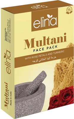 elina Multani Mitti Face Pack with Rose & Turmeric | Ready to Use for Deep Cleansing(100 g)