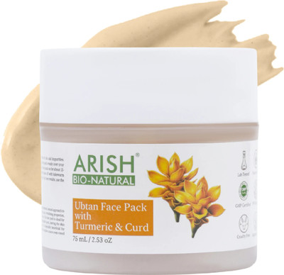 ARISH BIO-NATURAL Ubtan Face Pack with Turmeric & Curd(75 ml)