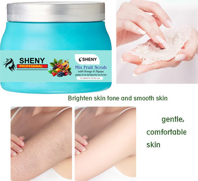 Sheny Professional Face & Body Mix Fruit Scrub(200 ml)