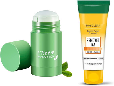 GFSU - GO FOR SOMETHING UNIQUE green tea mud face pavck |tan removal cream(140 g)