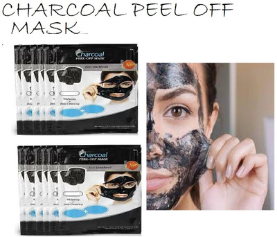 Luipui BEST CHARCOAL PEEL OFF MASK FOR BLACKHEAD REMOVAL PACK OF 2(300 ml)