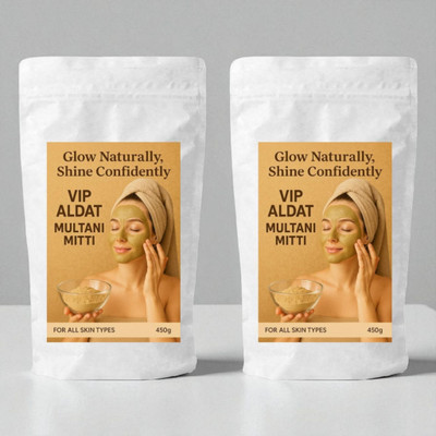 VIP ALDAT Organic Herbal Glow Brightness Radiance Detox Skin Pack 2 (2×450g)(900 g)