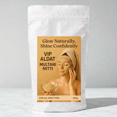 VIP ALDAT Multani Mitti Supreme Skin Glow Essence for Bright Smooth Natural Radiance(450 g)