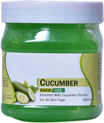 Softiebow Cucumber Face Gel Enriched With Green Cucumber Extract For All Skin Type(500 ml)