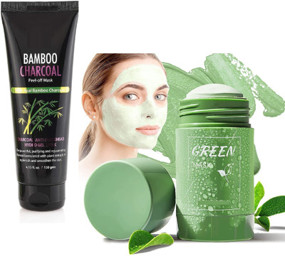GABBU Charcoal Face Mask Blackhead Remover Mask With Green Stick(100 ml)