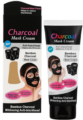 nuvya Bamboo Charcoal Face Mask Cream for Clear, Bright & Smooth Skin(130 g)