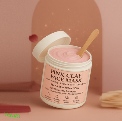 venvo DTAN Charcoal + Clay Mask for Deep Detox & Radiance(100 g)