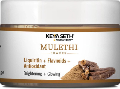 KEYA SETH AROMATHERAPY Mulethi Powder Face Pack for Women & Men, Brightening + Glowing Skin Yastimadhu(100 g)