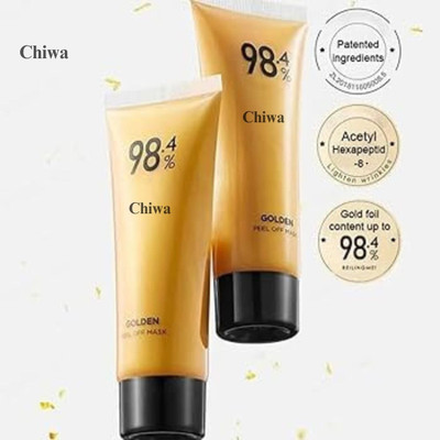 CHIWA Gold Peel Mask - Repeatable Golden Glow With Soft Brush Applicator(120 ml)