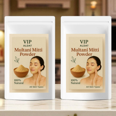 VIP ALDAT Brightening Twin Pack With Multani Mitti And Tulsi Enriched With Sandalwood Oils(450 g)
