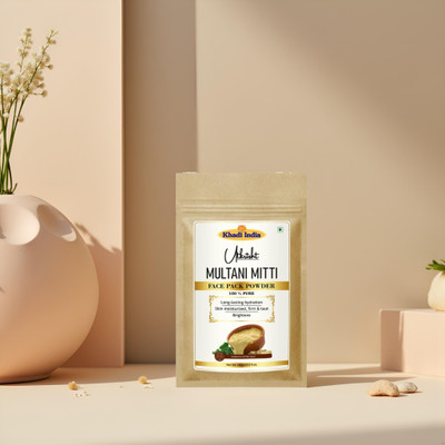 Utkrisht Khadi Multani Mitti Face Pack Powder for Herbal Skin Boost and Glow(100 g)