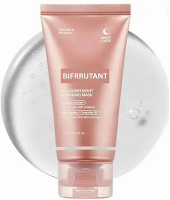 BIFRRUTANT Over Night Bio Collagen Face Mask for Smooth Bright Glow(75 ml)