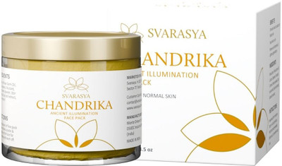 Svarasya Chandrika - Natural Botanical Wheat & Turmeric Face Pack | Dull & Dry Skin(100 g)