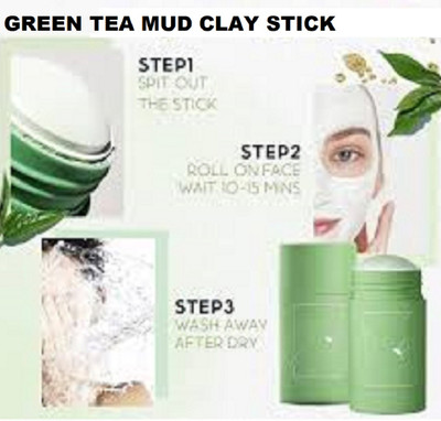 Luipui green tea mask face cleansing mud stick pack of 1(40 g)
