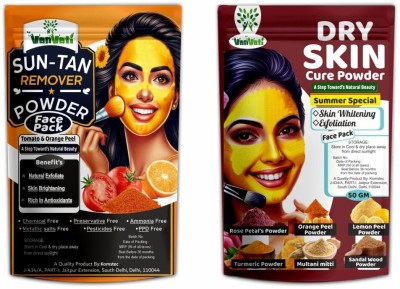 Vanvati Sun-Tan & Dry Skin Cure Powder Combo – Face Care Skin Powder(100 g)