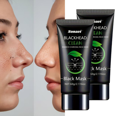 Sonavi Charcoal Black Peel Off Mask Anti Pollution Face Mask for Men & Women(120 ml)